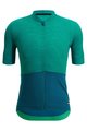 SANTINI Cyklistický dres s krátkym rukávom - COLORE RIGA - zelená