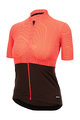 SANTINI Cyklistický dres s krátkym rukávom - COLORE RIGA - oranžová/čierna
