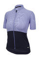 SANTINI Cyklistický dres s krátkym rukávom - COLORE RIGA - fialová/modrá