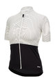 SANTINI Cyklistický dres s krátkym rukávom - COLORE RIGA - biela/čierna