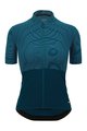 SANTINI Cyklistický dres s krátkym rukávom - COLORE RIGA - modrá
