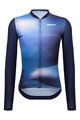 SANTINI Cyklistický dres s dlhým rukávom letný - OMBRA ECO SLEEK  - modrá