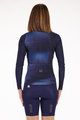 SANTINI Cyklistický dres s dlhým rukávom letný - OMBRA ECO SLEEK  - modrá