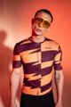 SANTINI Cyklistický dres s krátkym rukávom - FURIA SMART - oranžová/bordová