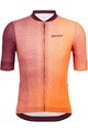 SANTINI Cyklistický dres s krátkym rukávom - PAWS FORMA - oranžová/bordová