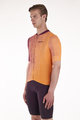 SANTINI Cyklistický dres s krátkym rukávom - PAWS FORMA - oranžová/bordová