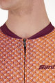 SANTINI Cyklistický dres s krátkym rukávom - PAWS FORMA - oranžová/bordová