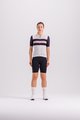SANTINI Cyklistický dres s krátkym rukávom - ECO SLEEK NEW BENGAL - biela/čierna