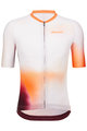SANTINI Cyklistický dres s krátkym rukávom - OMBRA - biela/oranžová