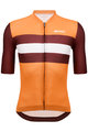 SANTINI Cyklistický dres s krátkym rukávom - ECO SLEEK NEW BENGAL  - oranžová/bordová