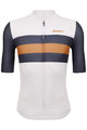 SANTINI Cyklistický dres s krátkym rukávom - ECO SLEEK NEW BENGAL  - biela/šedá