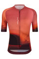 SANTINI Cyklistický dres s krátkym rukávom - LUCE - červená/hnedá