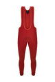 SANTINI Cyklistické nohavice dlhé s trakmi - RTR - červená