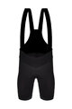 SANTINI Cyklistické nohavice krátke s trakmi - KICK OFF - čierna