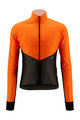 SANTINI Cyklistická vetruodolná bunda - REDUX LITE  - oranžová/čierna