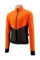 SANTINI Cyklistická vetruodolná bunda - REDUX LITE  - oranžová/čierna