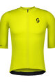 SCOTT Cyklistický dres s krátkym rukávom - PREMIUM - žltá