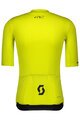 SCOTT Cyklistický dres s krátkym rukávom - PREMIUM - žltá