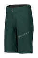SCOTT Cyklistické nohavice krátke bez trakov - ENDURANCE LS/FIT W/PAD - zelená
