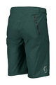 SCOTT Cyklistické nohavice krátke bez trakov - ENDURANCE LS/FIT W/PAD - zelená
