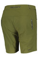 SCOTT Cyklistické nohavice krátke bez trakov - ENDURANCE LS/FIT W/PAD - zelená