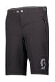 SCOTT Cyklistické nohavice krátke bez trakov - TRAIL 10 LS/FIT W/PAD JR - čierna