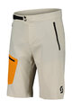 SCOTT Cyklistické nohavice krátke bez trakov - EXPLORAIR LIGHT - šedá/oranžová