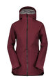 SCOTT vodeodolná bunda - TECH COAT 3L W - červená