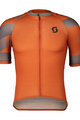 SCOTT Cyklistický dres s krátkym rukávom - PREMIUM CLIMBER - oranžová