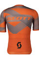 SCOTT Cyklistický dres s krátkym rukávom - PREMIUM CLIMBER - oranžová