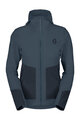 SCOTT Cyklistická vetruodolná bunda - EXPLORAIR SOFTSHELL SL W - modrá