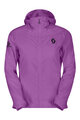 SCOTT Cyklistická vetruodolná bunda - EXPLORAIR LIGHT WB W - fialová