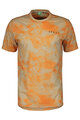 SCOTT Cyklistické tričko s krátkym rukávom - DRI TIE DYE - béžová/oranžová
