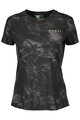 SCOTT Cyklistické tričko s krátkym rukávom - DRI TIE DYE W - čierna