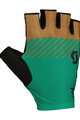 SCOTT Cyklistické rukavice krátkoprsté - RC TEAM SF - hnedá/zelená/čierna
