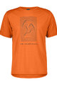 SCOTT Cyklistické tričko s krátkym rukávom - DEFINED MERINO GRAPHIC SS - oranžová