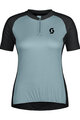SCOTT Cyklistický dres s krátkym rukávom - ENDURANCE 20 W - modrá/čierna