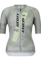 SCOTT Cyklistický dres s krátkym rukávom - RC PRO W - šedá/žltá