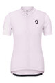 SCOTT Cyklistický dres s krátkym rukávom - ENDURANCE W - ružová/biela