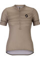 SCOTT Cyklistický dres s krátkym rukávom - ENDURANCE LT W - šedá
