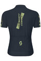 SCOTT Cyklistický dres s krátkym rukávom - JUNIOR - modrá/žltá