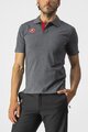 CASTELLI Cyklistické tričko s krátkym rukávom - RACE DAY POLO - šedá