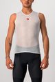 CASTELLI Cyklistické tričko bez rukávov - PRO ISSUE - biela