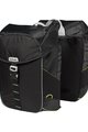 BASIL Cyklistická taška - MILES DOUBLE BAG - čierna/zelená