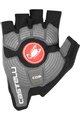 CASTELLI Cyklistické rukavice krátkoprsté - ROSSO CORSA ESPRESSO - čierna
