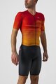 CASTELLI Cyklistická kombinéza - PR SPEED - oranžová/červená