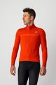 CASTELLI Cyklistická vodeodolná pláštenka - GOCCIA - oranžová/červená