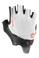 CASTELLI Cyklistické rukavice krátkoprsté - ROSSO CORSA PRO - biela
