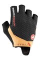 CASTELLI Cyklistické rukavice krátkoprsté - ROSSO CORSA PRO - oranžová/čierna