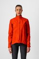 CASTELLI Cyklistická vodeodolná pláštenka - COMMUTER W REFLEX - oranžová/červená